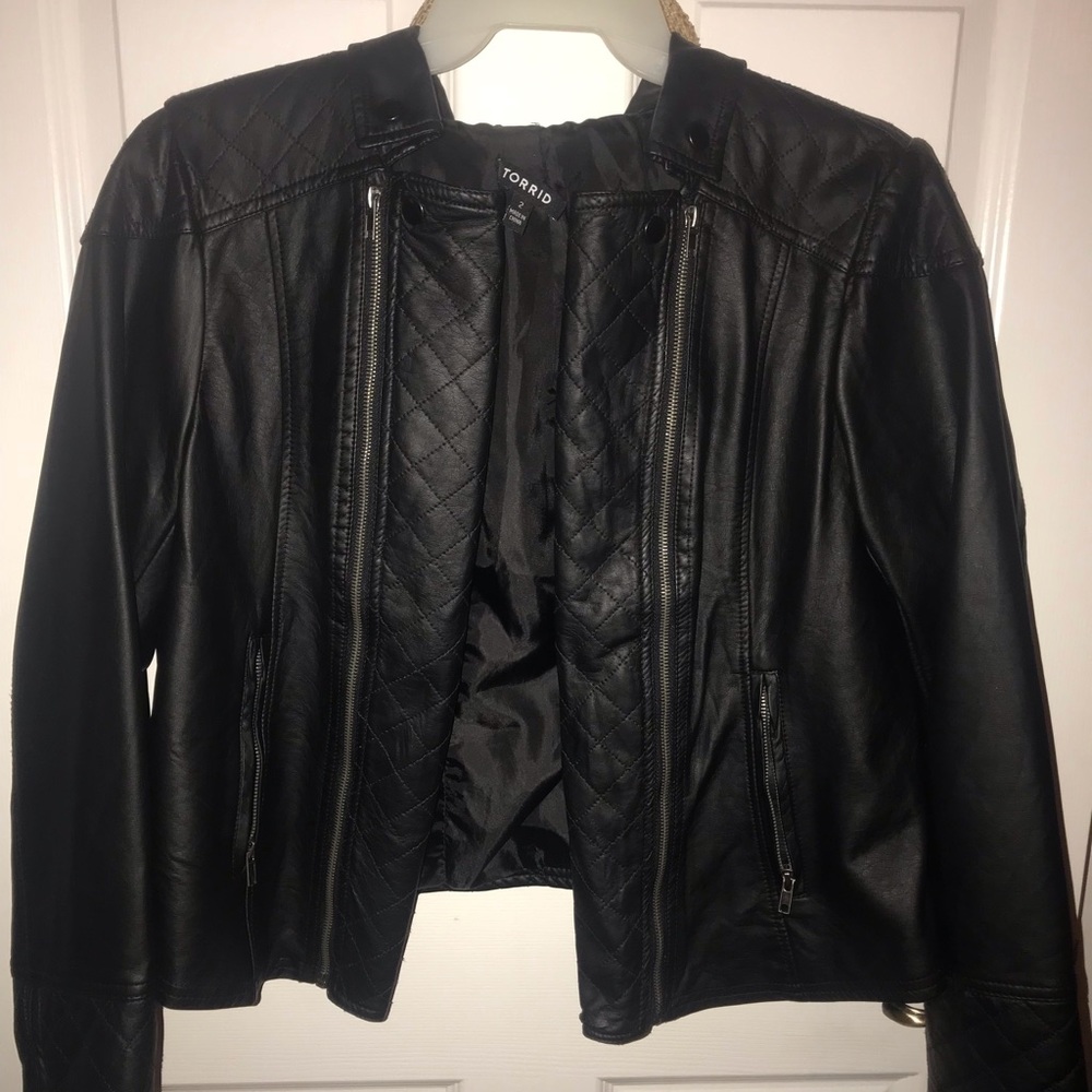 Torrid Black Leather Jacket